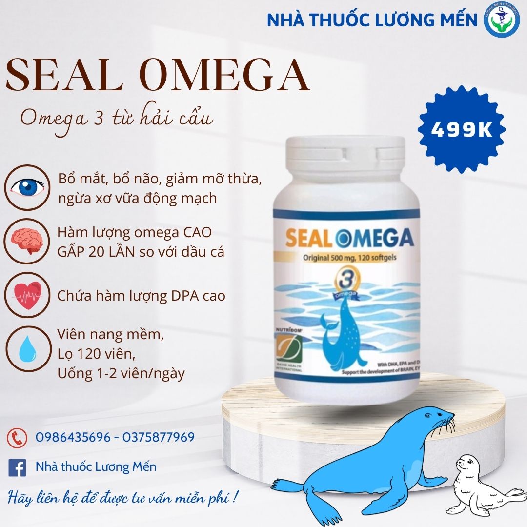 OMEGA HẢI CẨU – VIÊN UỐNG NUTRIDOM SEAL OMEGA 3 DAVID